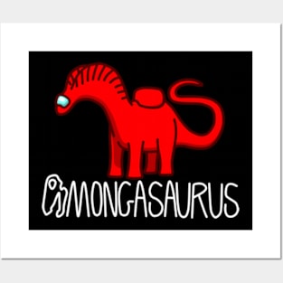 Amongasaurus (red) Posters and Art